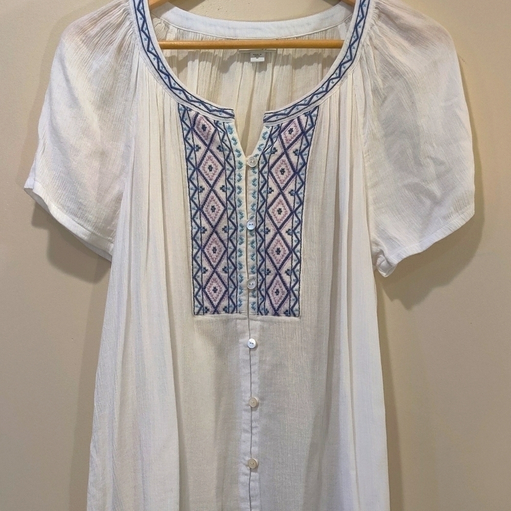 J.Jill peasant tunic top M - Picture 5 of 7
